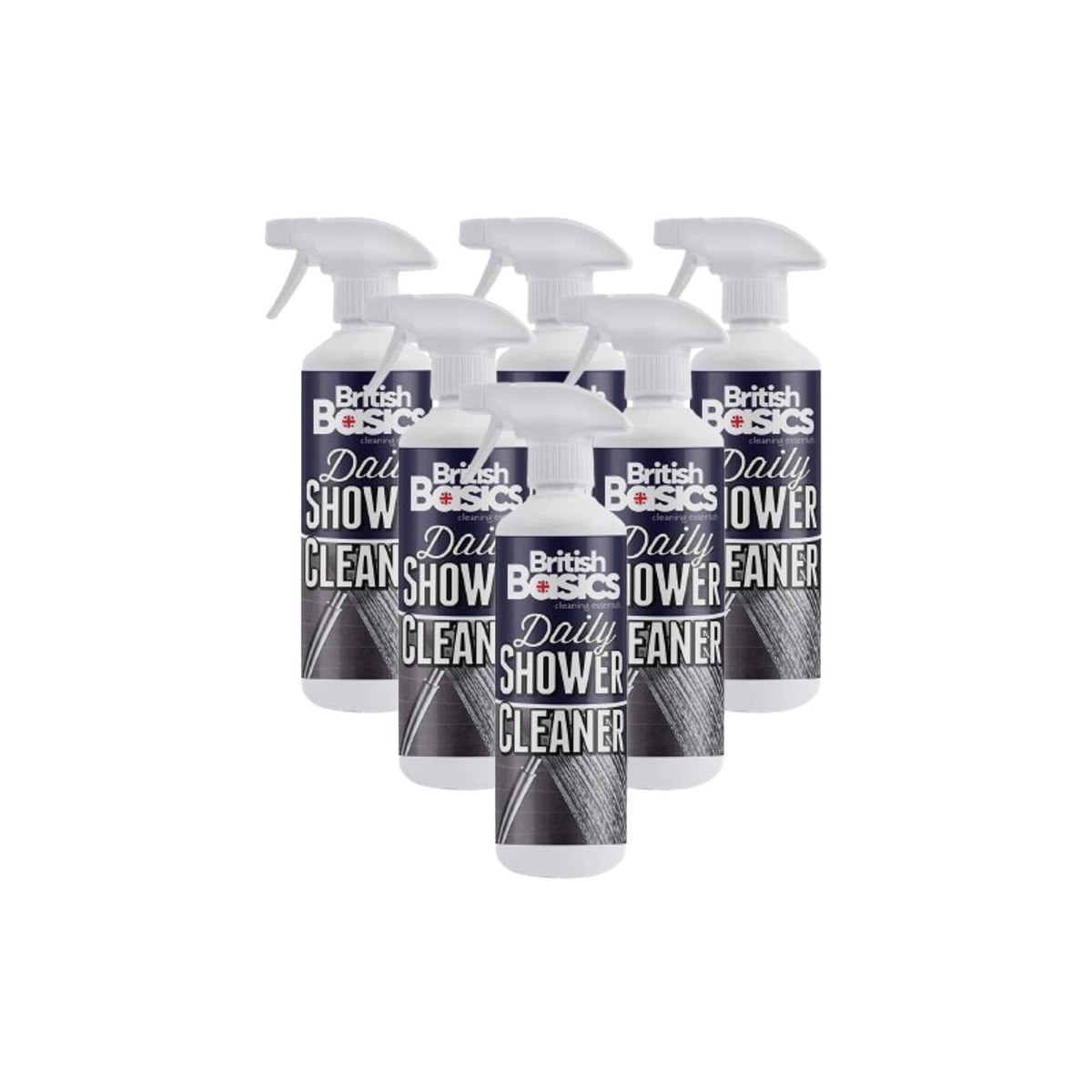 Case of 6 x British Basics Daily Shower Cleaner Spray 500ml