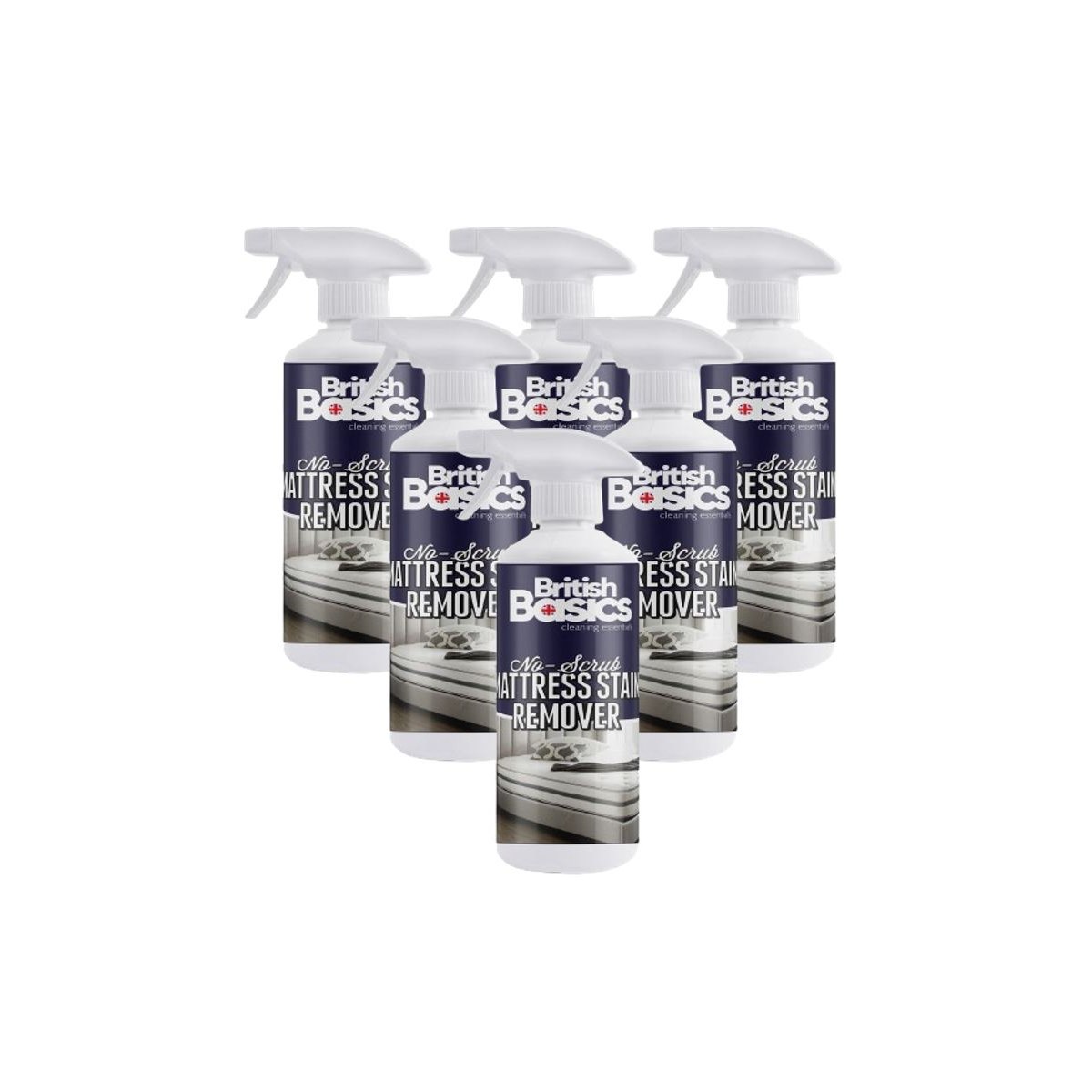 Case of 6 x British Basics Mattress Stain Remover Spray 500ml