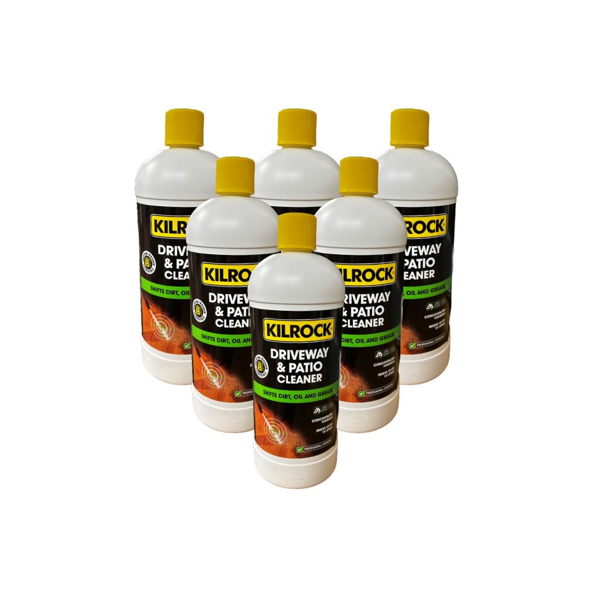 Case of 6 Kilrock Driveway and Patio Cleaner