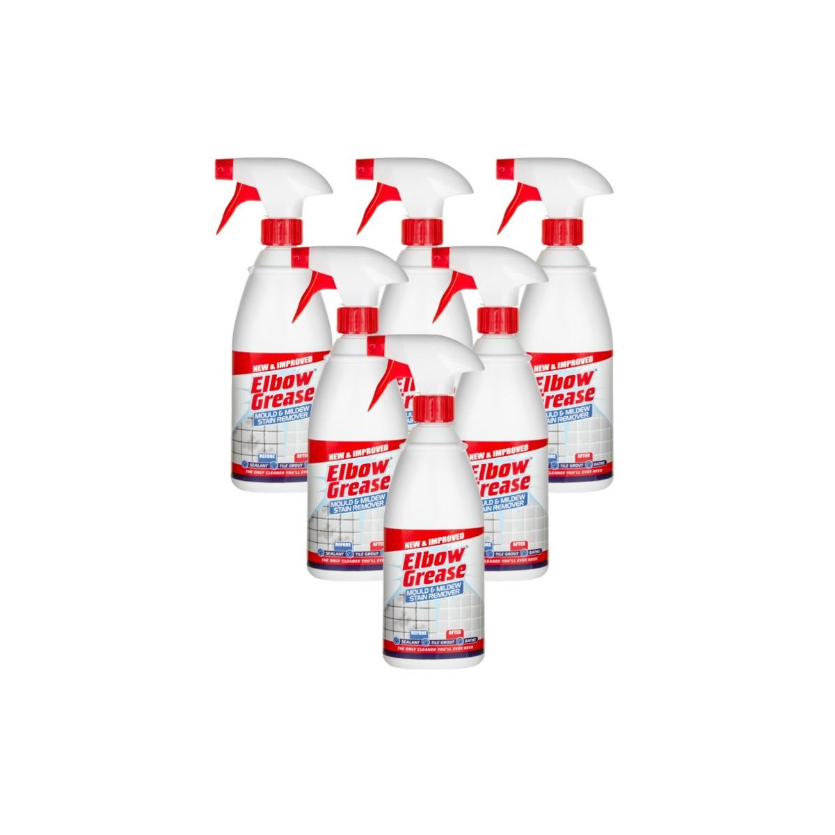 Case of 6 x Elbow Grease Mould and Mildew Stain Remover 1L