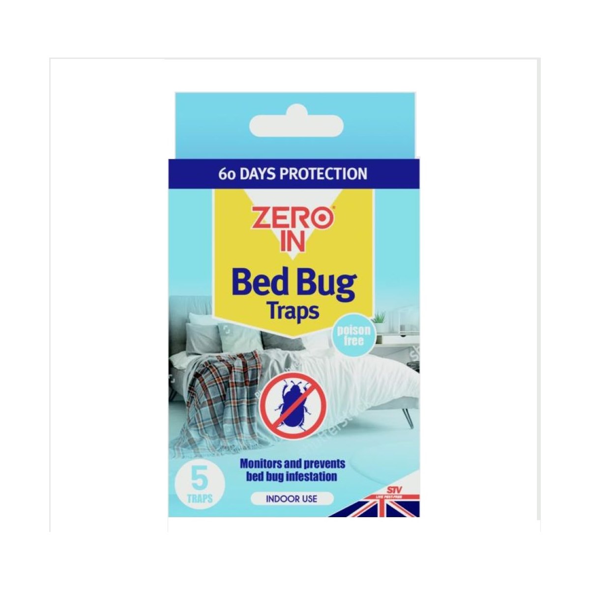 Zero In Bed Bug Traps - 5 Traps