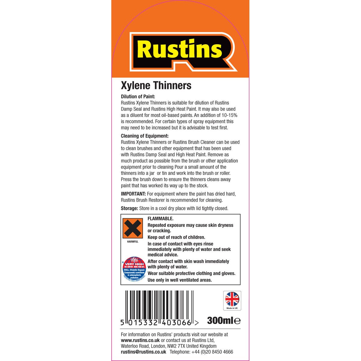 How to Use Rustins Xylene Thinners