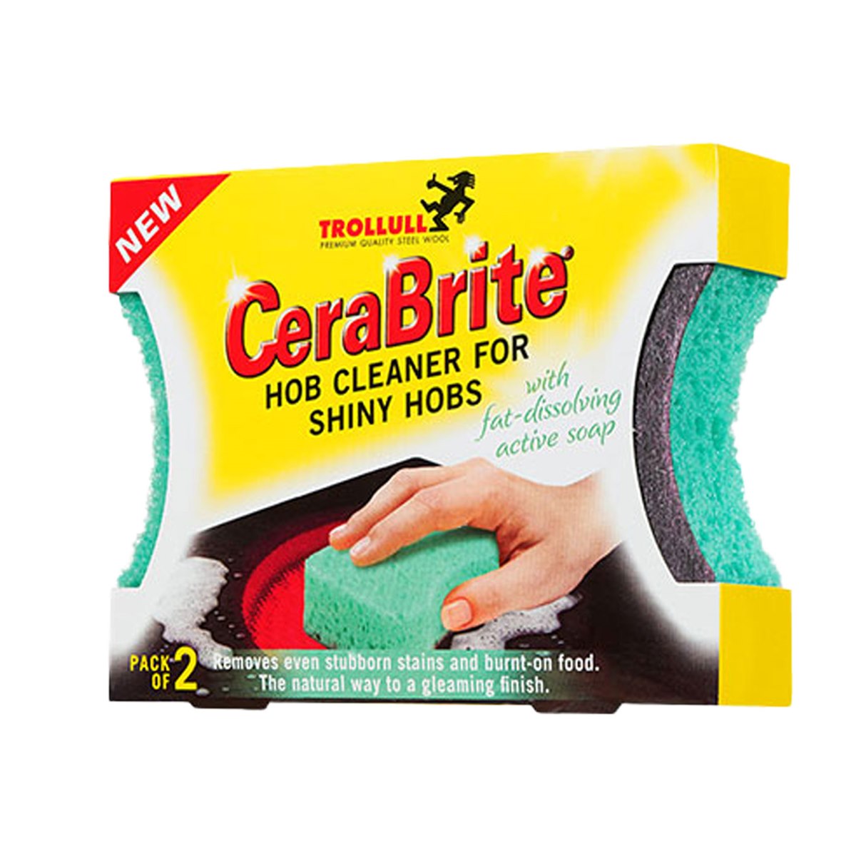 Trollull CeraBrite Hob Cleaner Pads 2 Pack