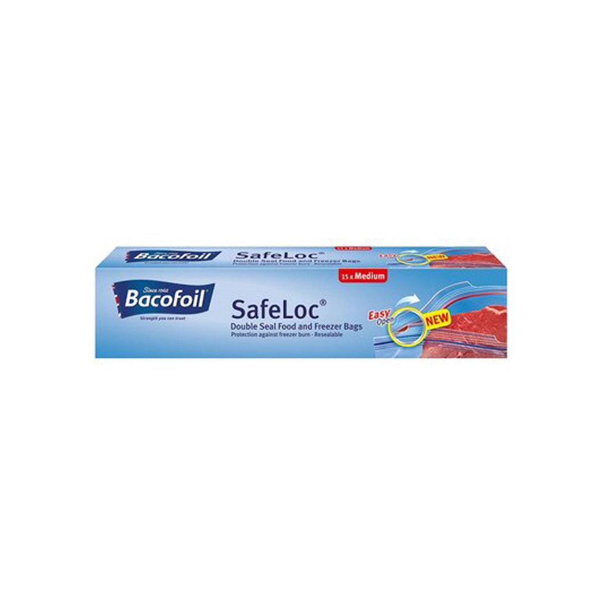 BacoFoil Safeloc Food and Freezer Bags 15 Medium