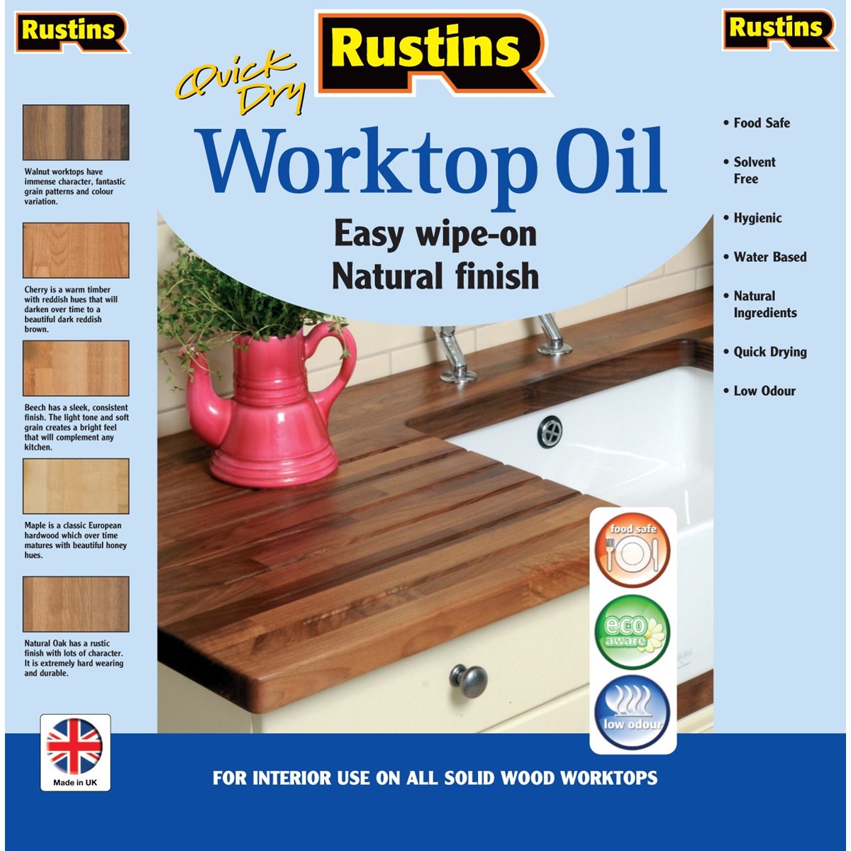 Where to Buy Rustins Worktop Oil