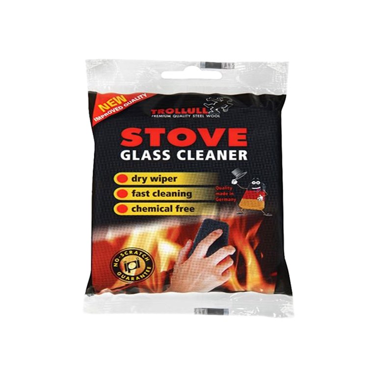 Trollull X2 Cleaner Pads For Stove Glass 2 In A Pack Rakso Stove Glass Cleaner 4 Pads In Total 