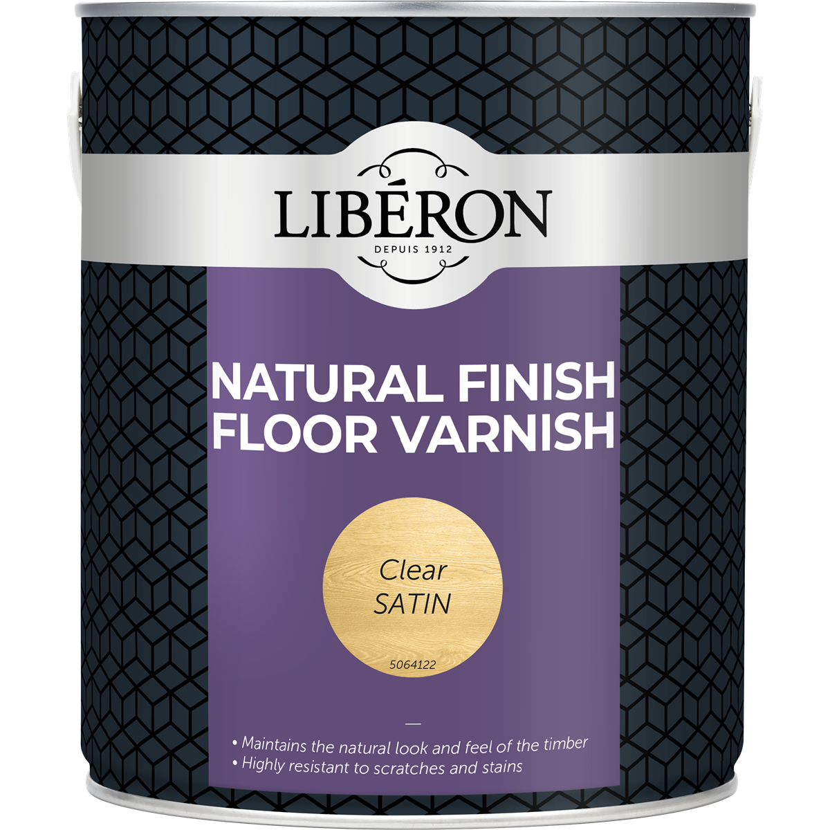 Liberon Natural Finish Floor Varnish Clear Satin 2.5 Litre