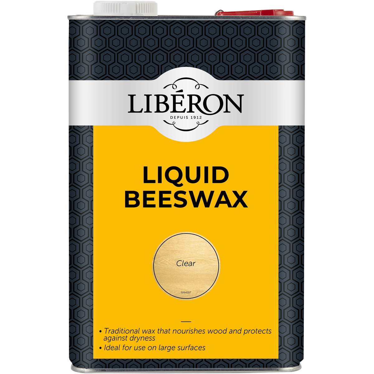 Liberon Liquid Beeswax with Pure Turpentine Clear 5 Litre