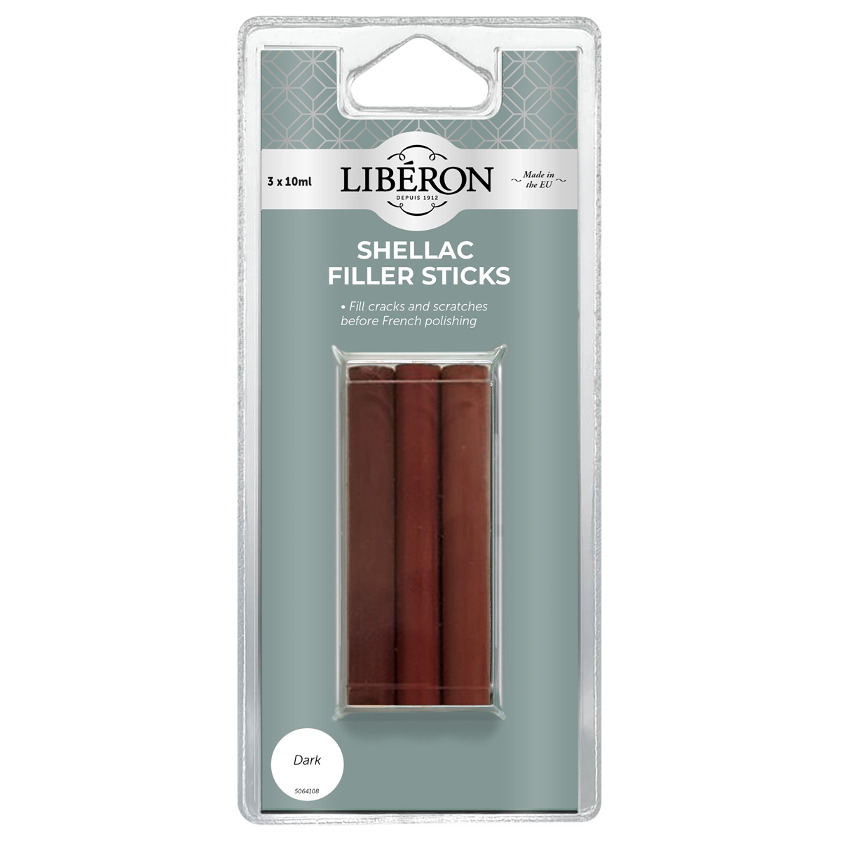 Liberon Shellac Filler Sticks Dark Pack of 3