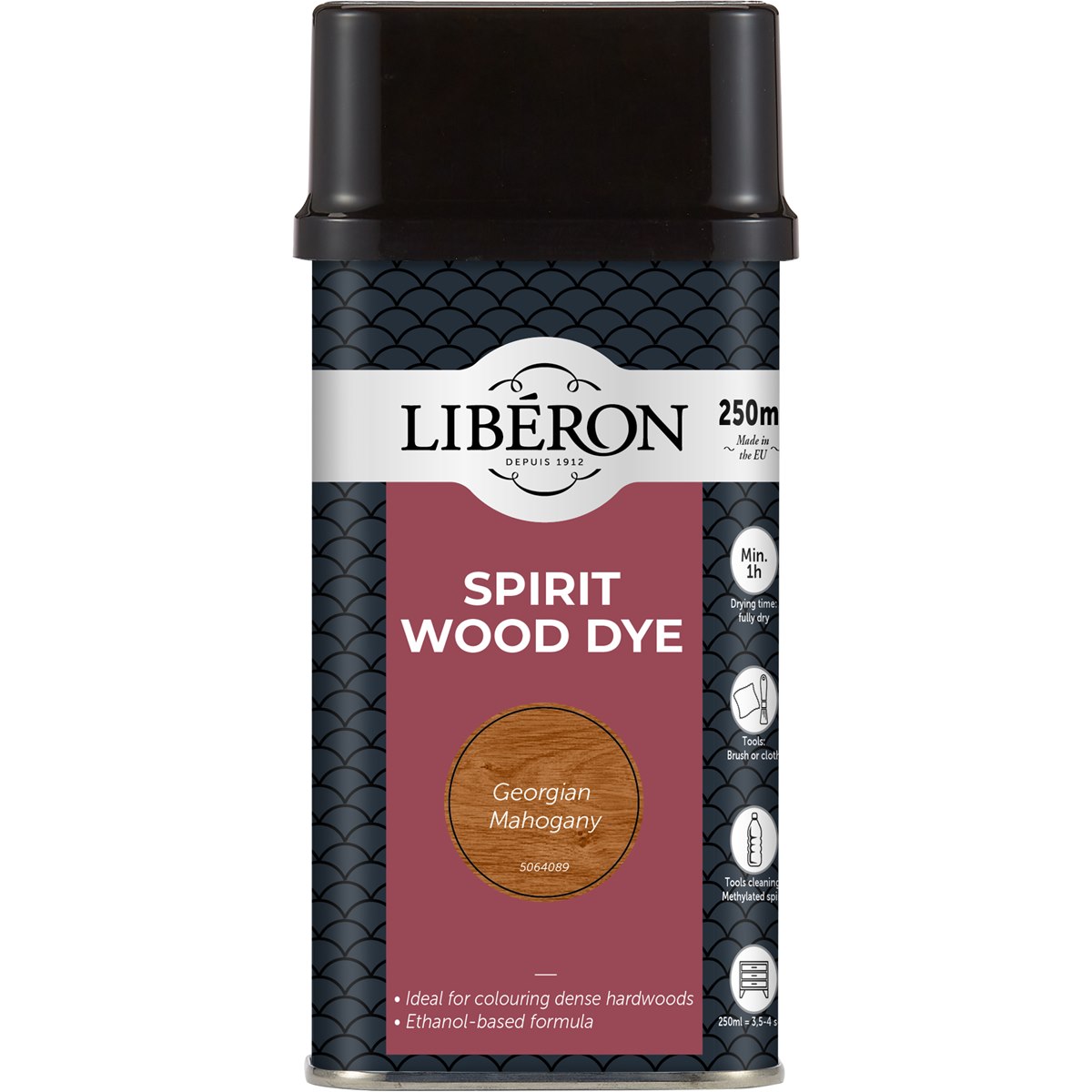 Liberon Spirit Wood Dye Georgian Mahogany 250ml