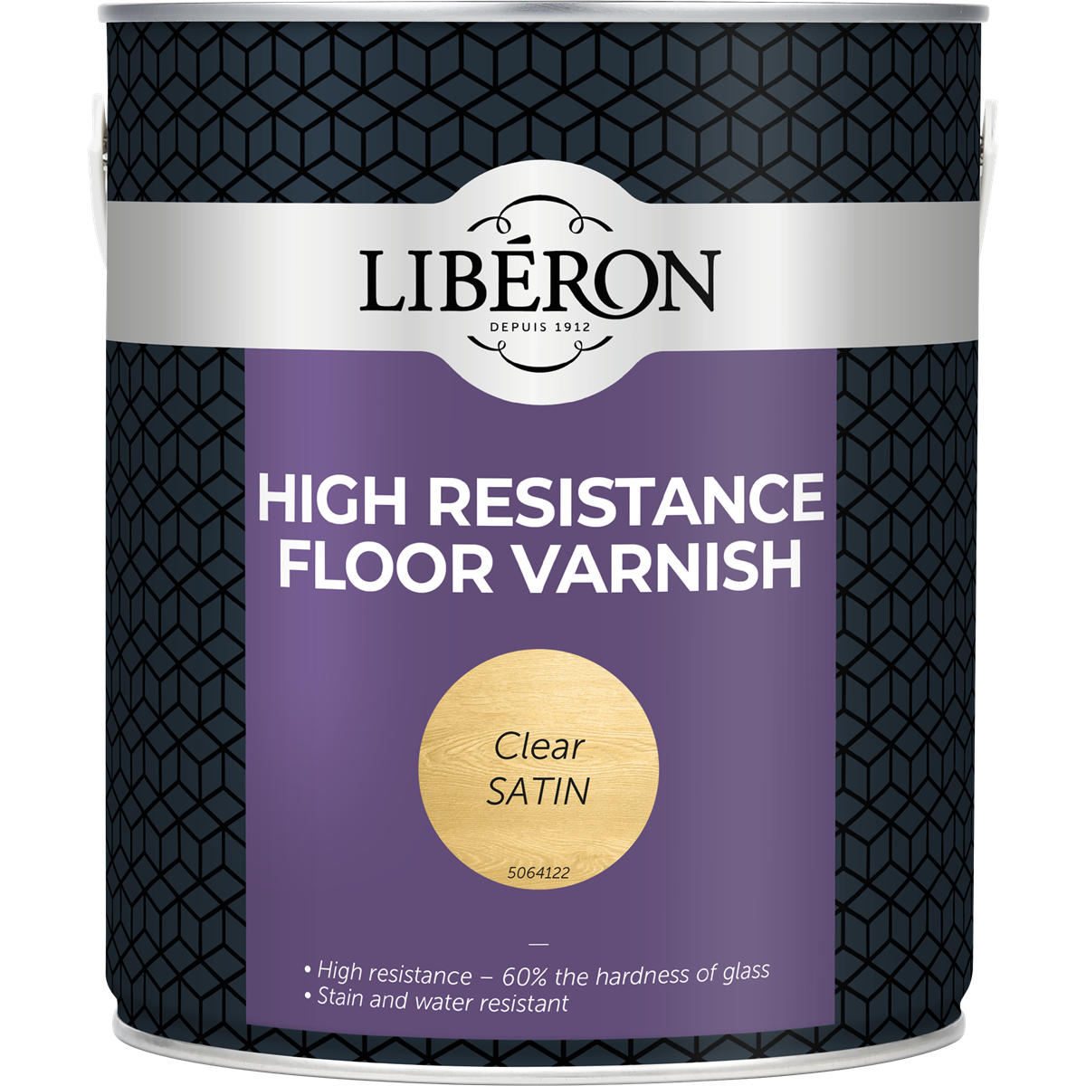 Liberon High Resistance Floor Varnish Clear Satin 2.5 Litre 