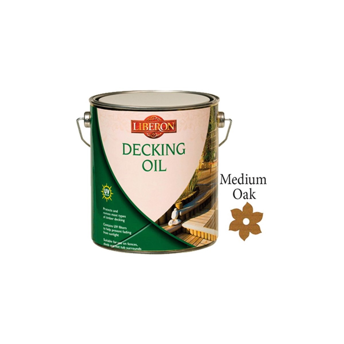 Liberon Decking Oil Medium Oak 5 Litre