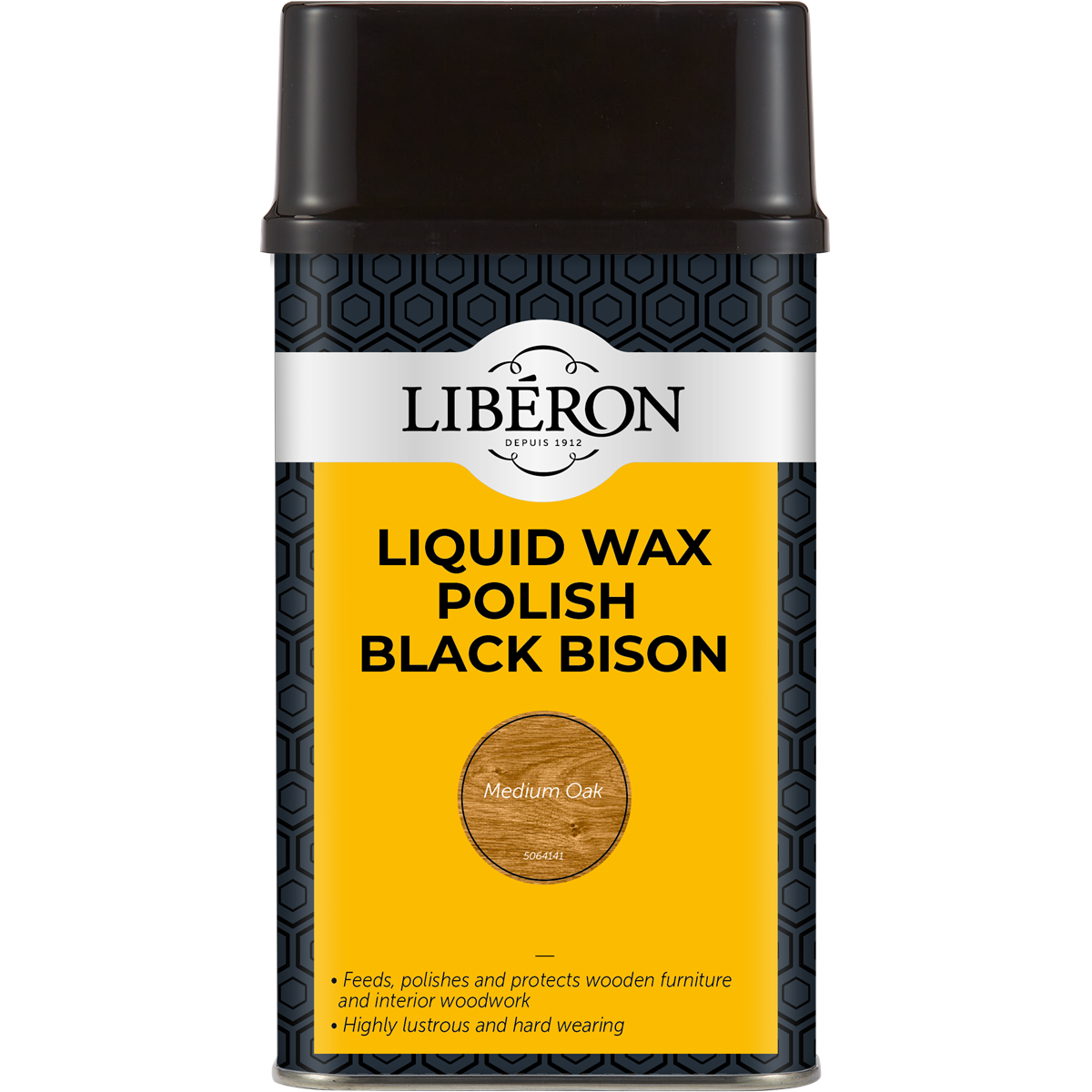 Liberon Black Bison Liquid Wax Medium Oak 500ml