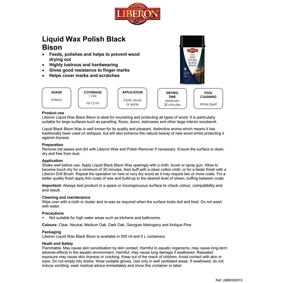 How to apply Liberon Black Bison Liquid Wax