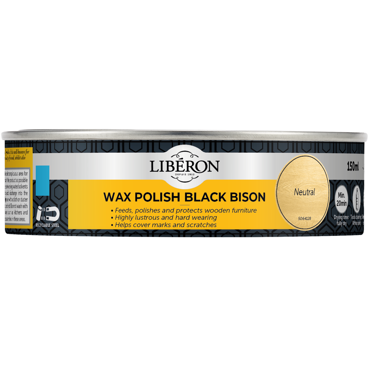Liberon Black Bison Paste Wax Neutral 150ml