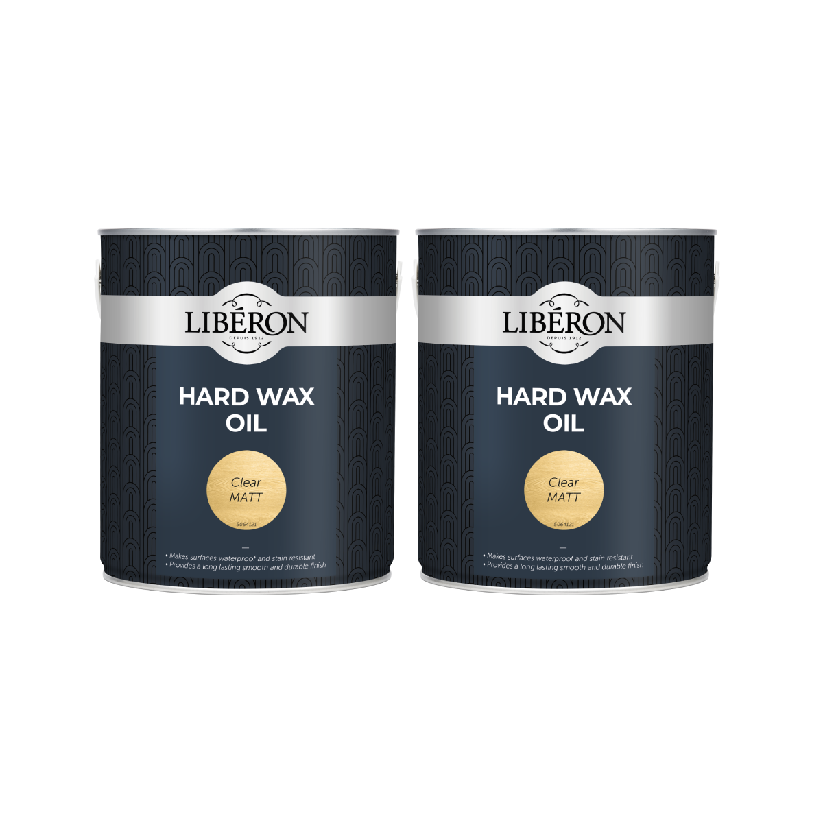 Case of 2 x Liberon Hard Wax Oil Clear Matt 2.5 Litre