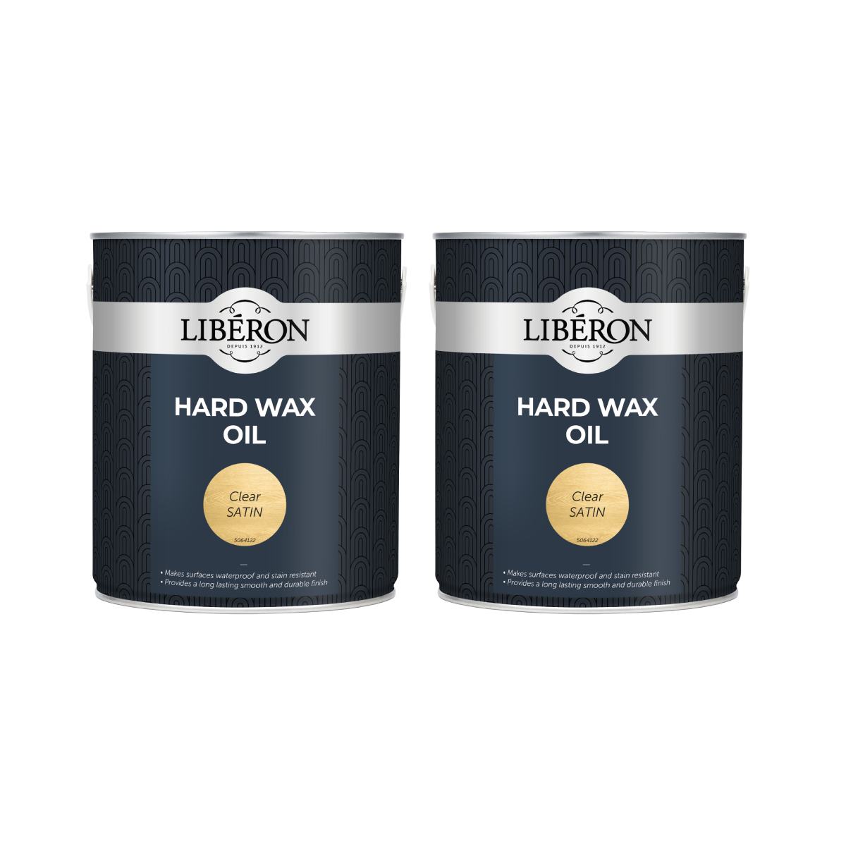 Case of 2 x Liberon Hard Wax Oil Clear Satin 2.5 Litre