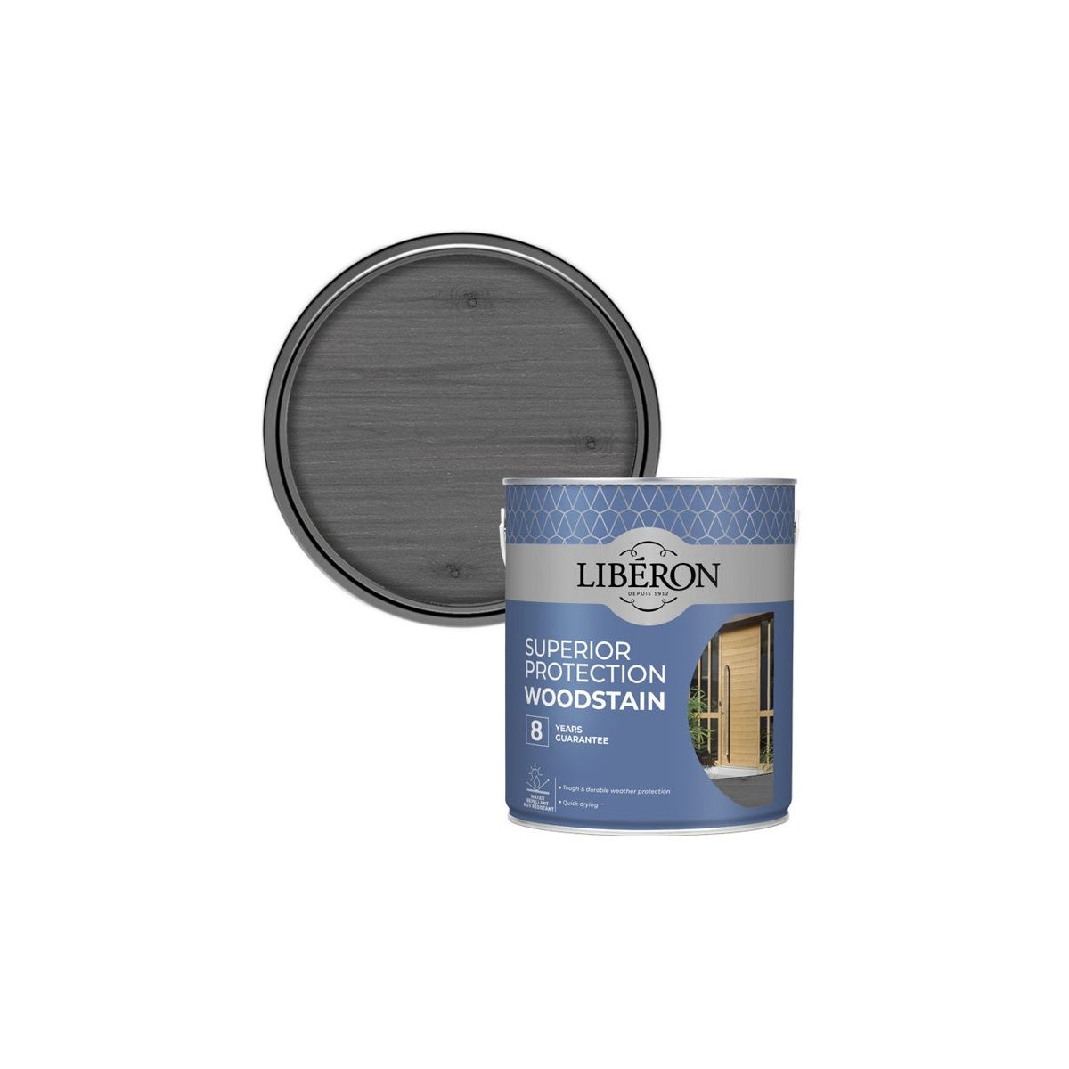 Liberon Superior Protection Woodstain Charcoal 2.5L
