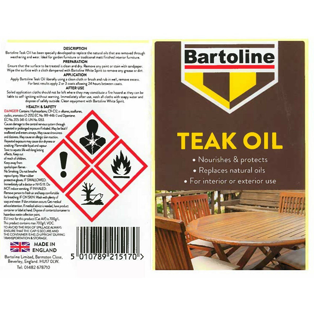 How to Use Bartoline Teak Oil