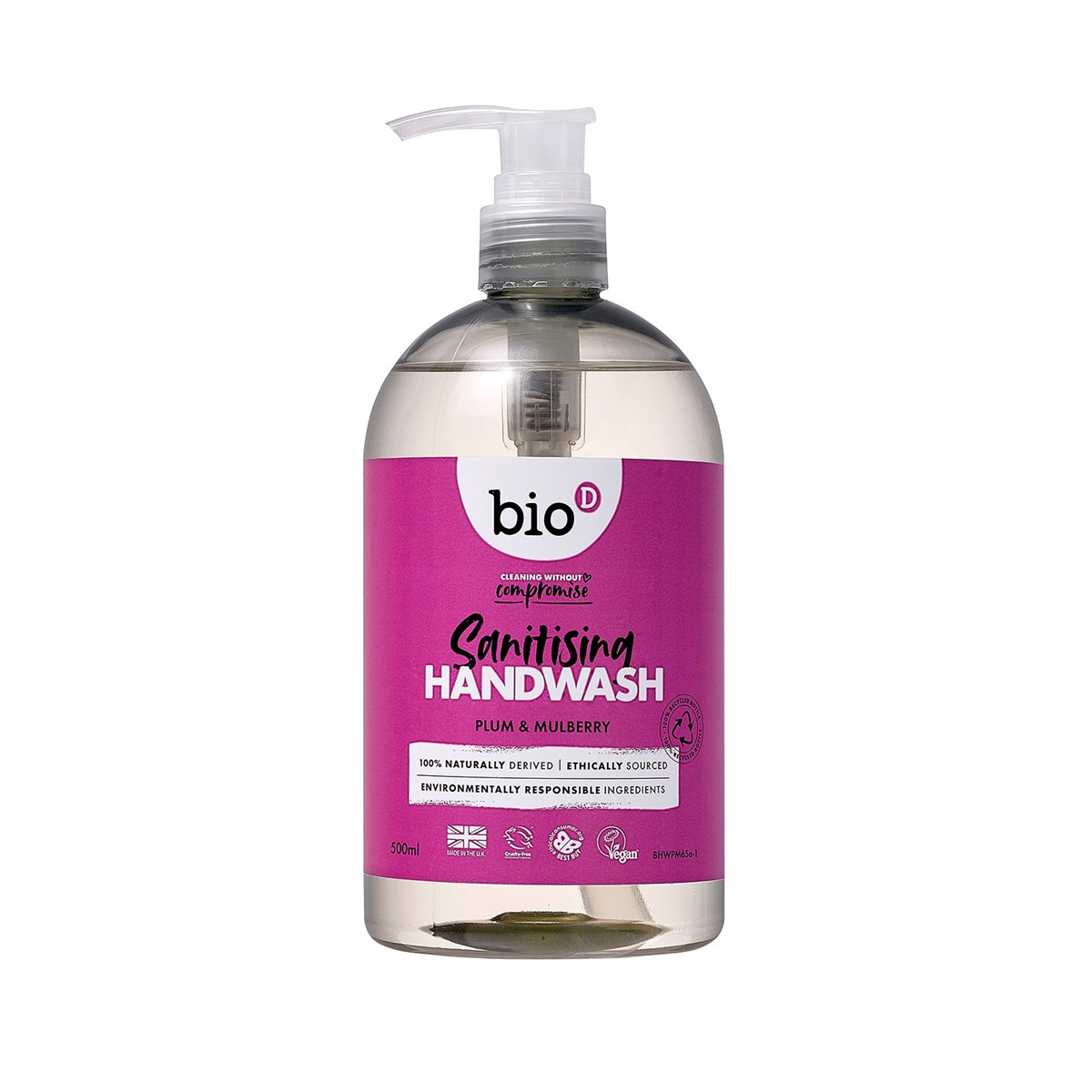 Bio D Sanitising Handwash 500ml Plum And Mulberry