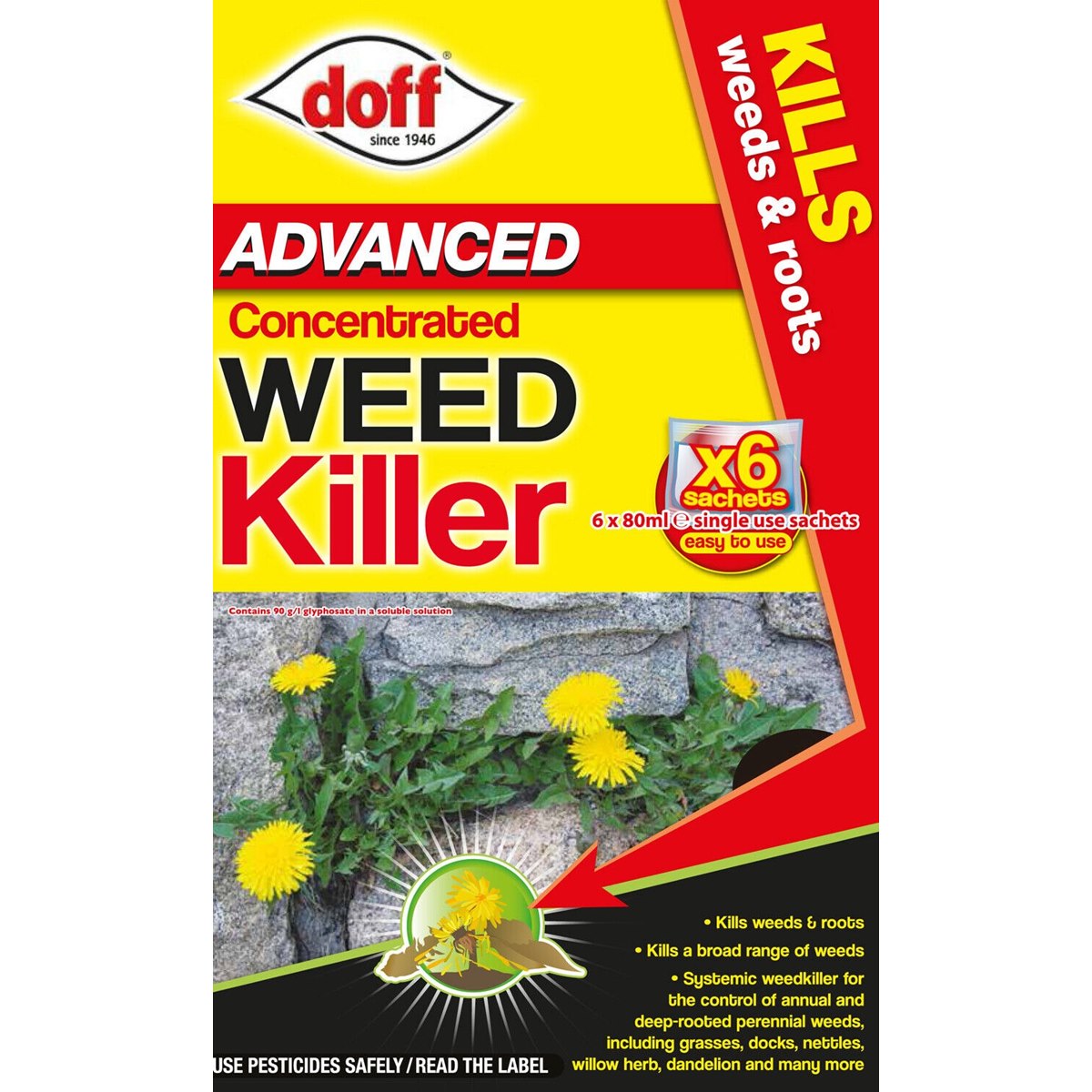 DoffConcentrated Weedkiller Pack of 6