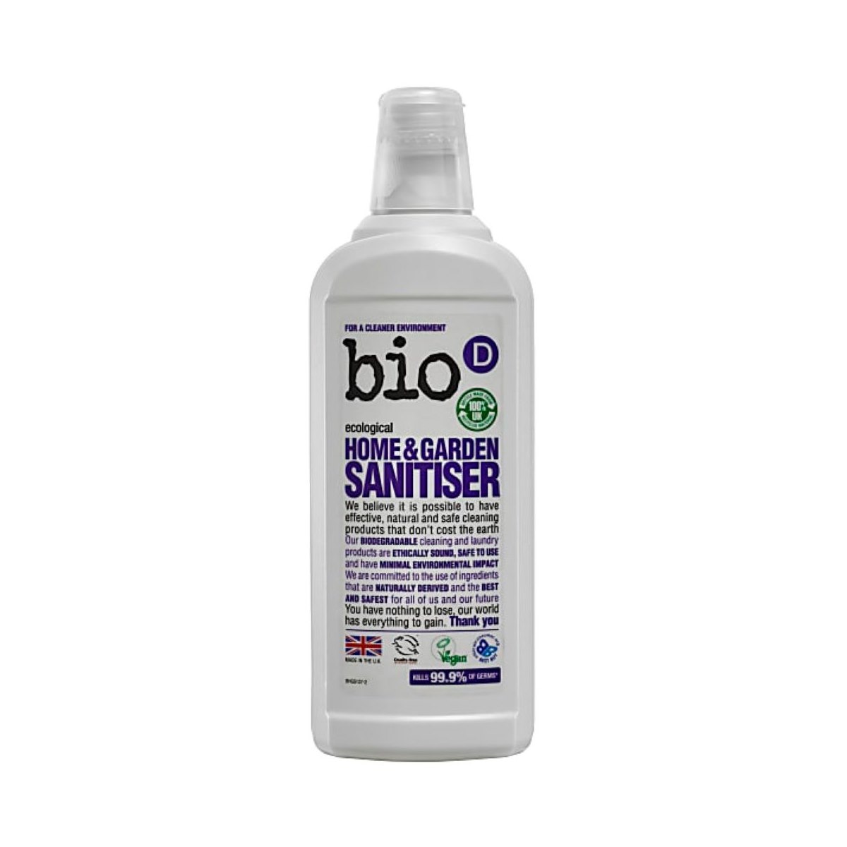 Bio-D Concentrated Home And Garden Sanitiser 750ml