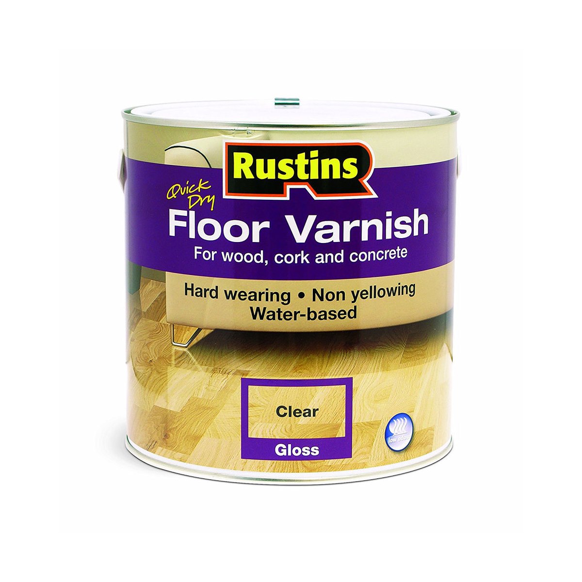 Rustins Quick Dry Floor Varnish Gloss 5 Litre