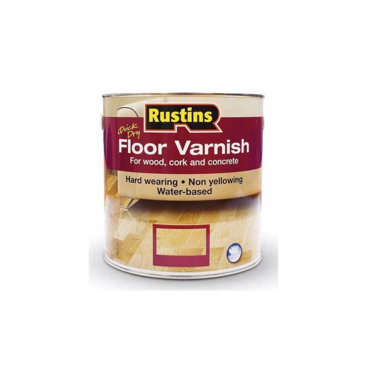 Rustins Quick Dry Floor Varnish Satin 1 Litre