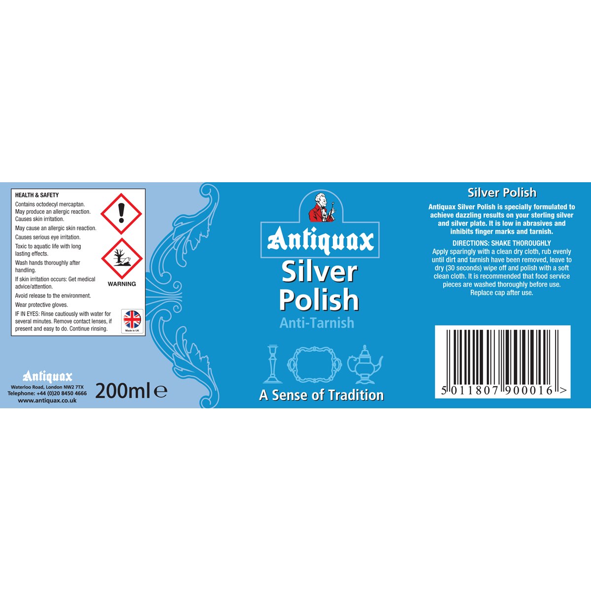 Antiquax Silver Polish Usage Instructions