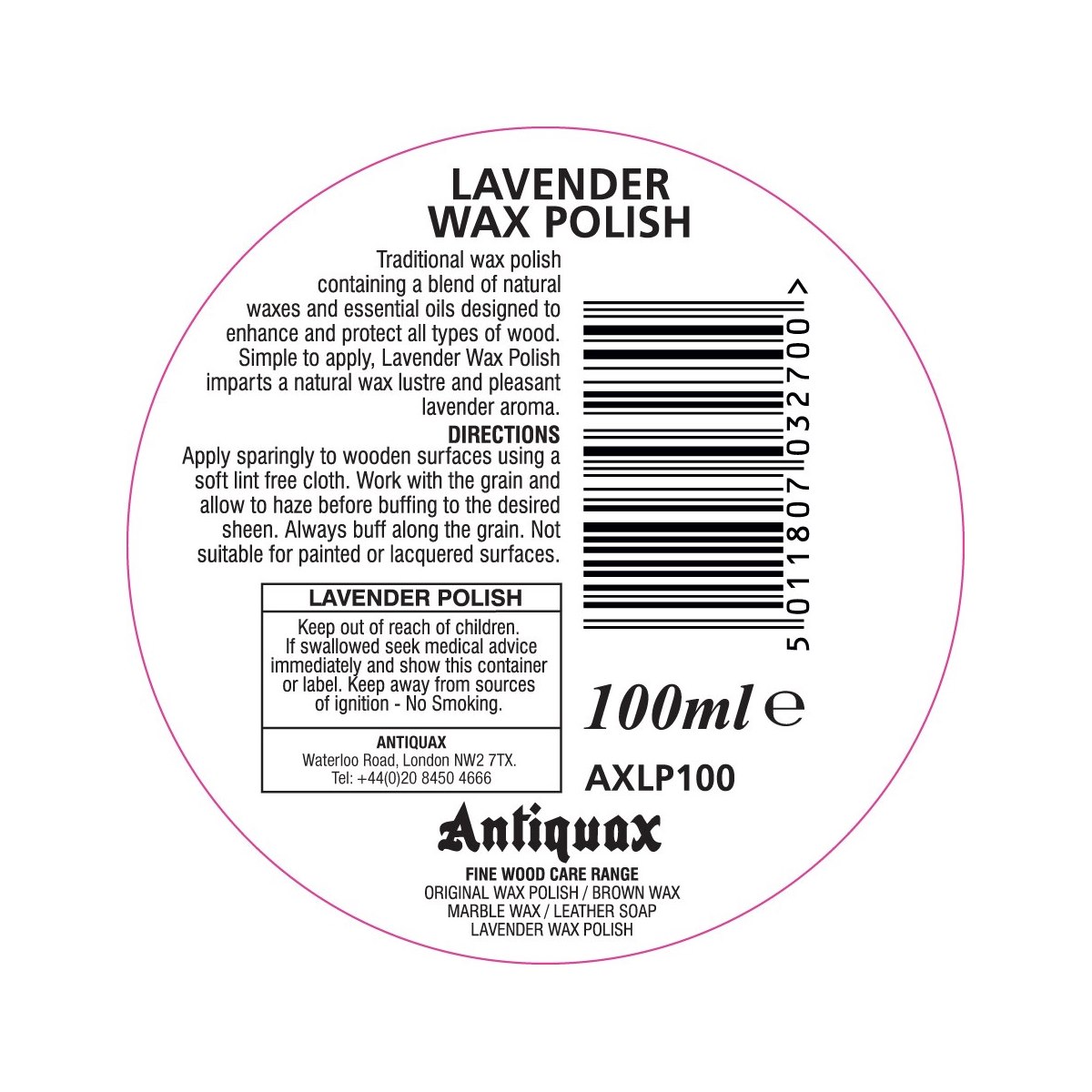 Antiquax Lavender Wax Polish Instructions