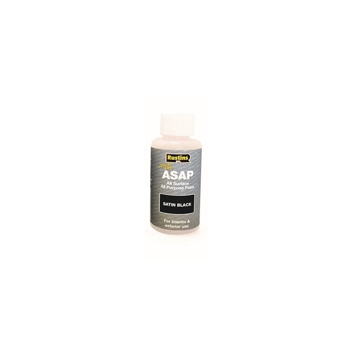 Rustins Quick Dry All Surface All Purpose Paint (ASAP) Black 50ml