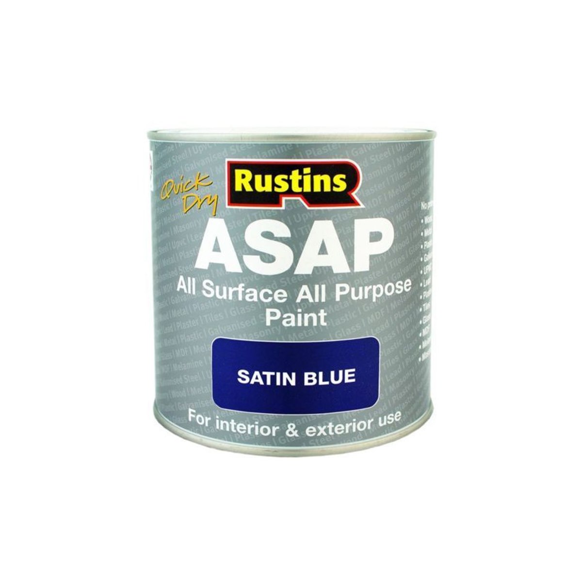 Rustins Quick Dry All Surface All Purpose Paint (ASAP) Blue 1 Litre