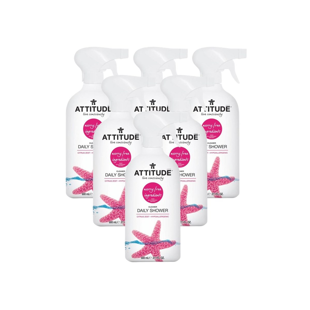 Case of 6 x Daily Shower Cleaner - Citrus Zest 800ml