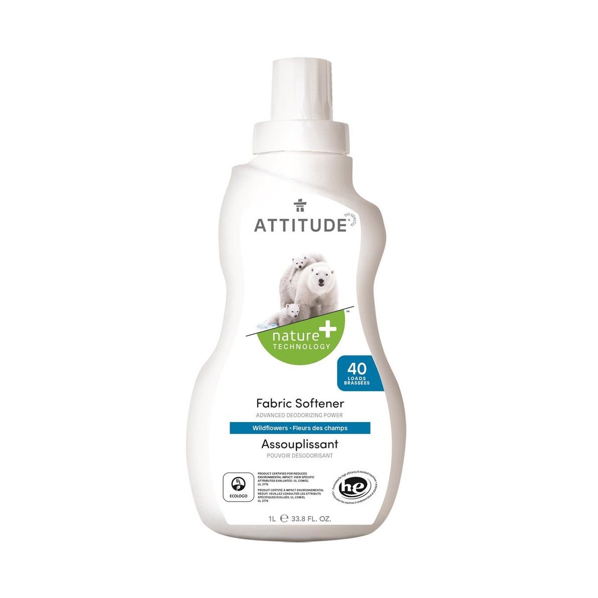 Attitude Fabric Softener Wildflowers 1 Litre (40 Washes)