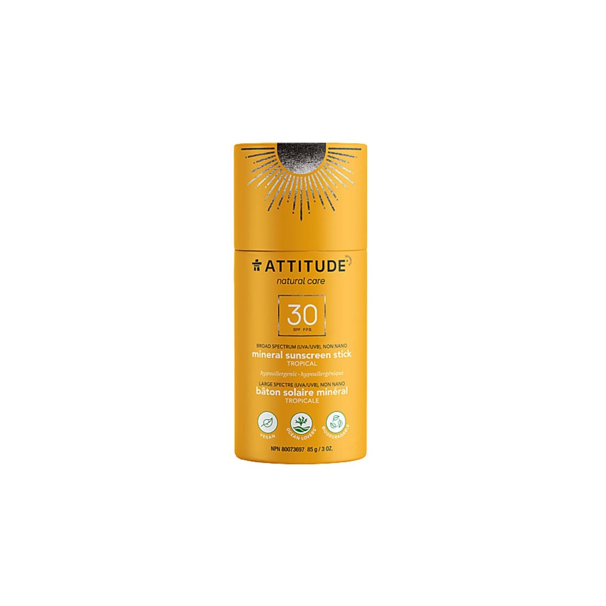 Attitude Sunscreen Stick SPF 30 - Tropical