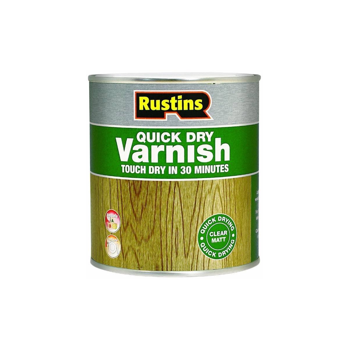 Rustins Quick Dry Varnish Matt Clear 1 Litre