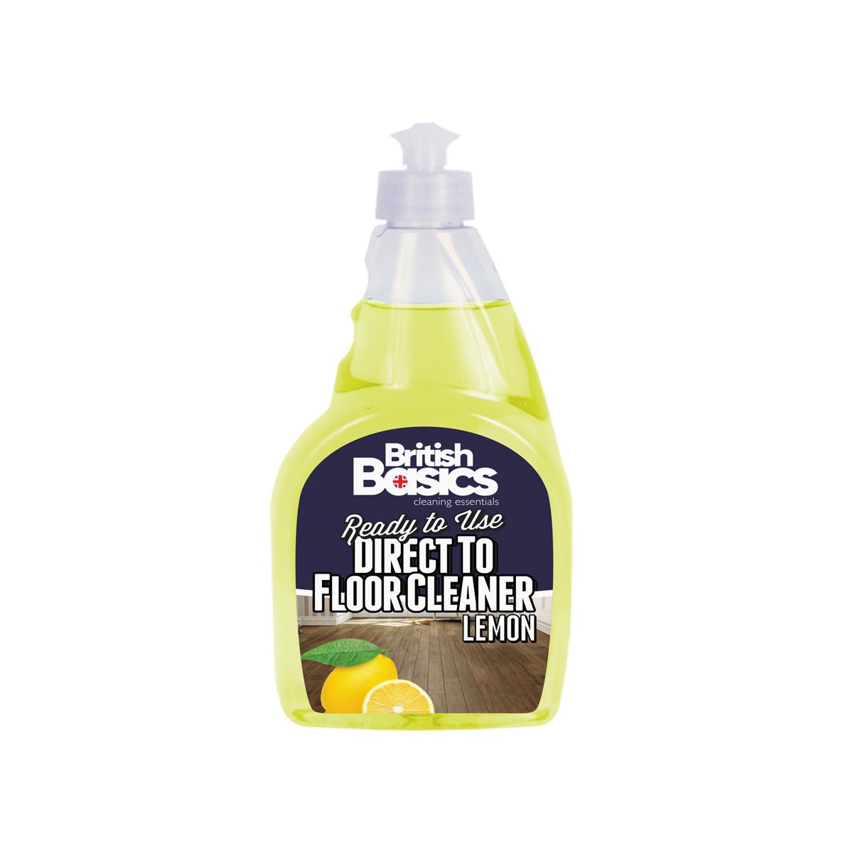 British Basics Ready To use Direct To Floor Cleaner Lemon 500ml