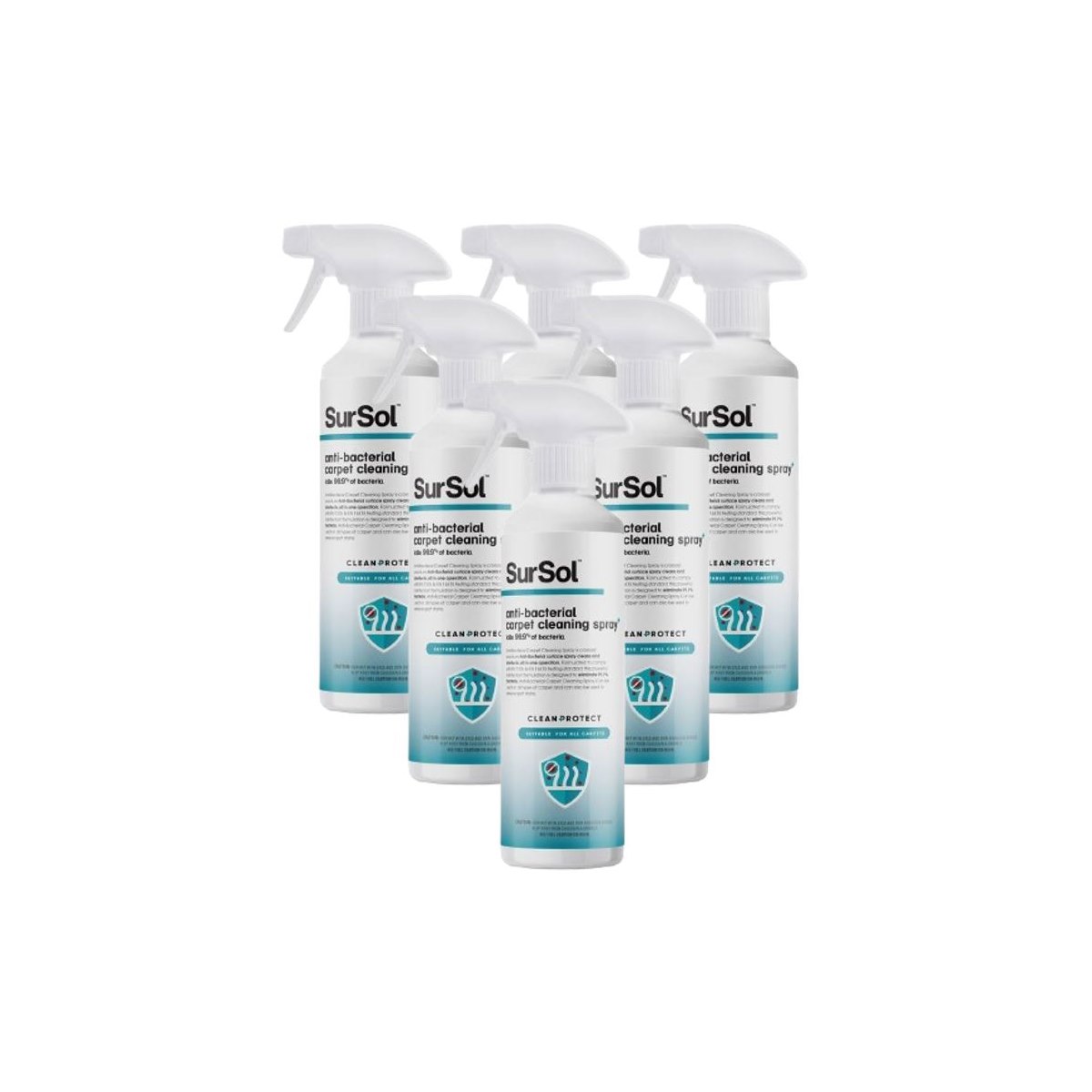 Case of 6 x SurSol Anti-Bacterial Carpet Cleaning Spray 1 Litre