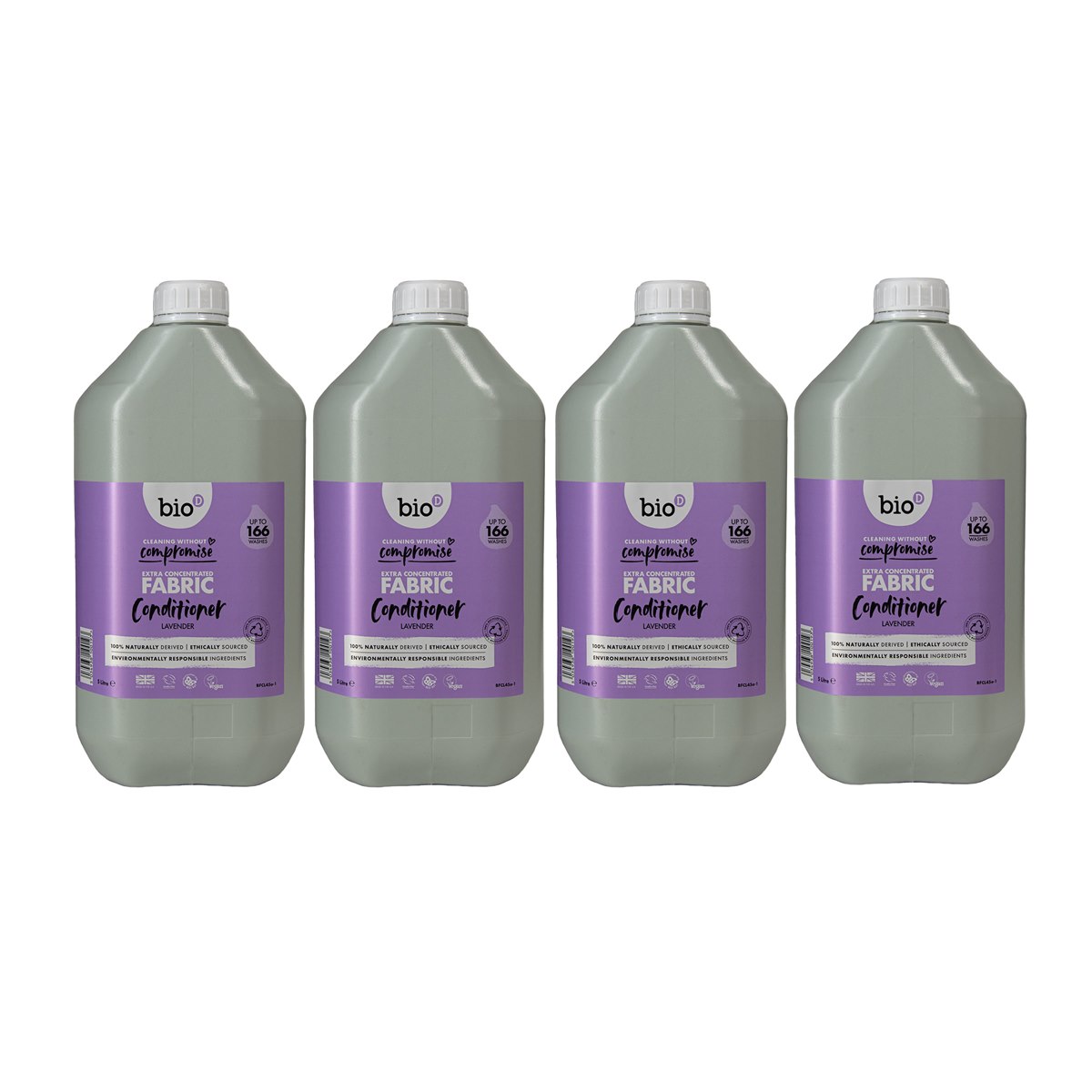 Case of 4 x Bio-D Extra Concentrated Fabric Conditioner Lavender 5 Litre
