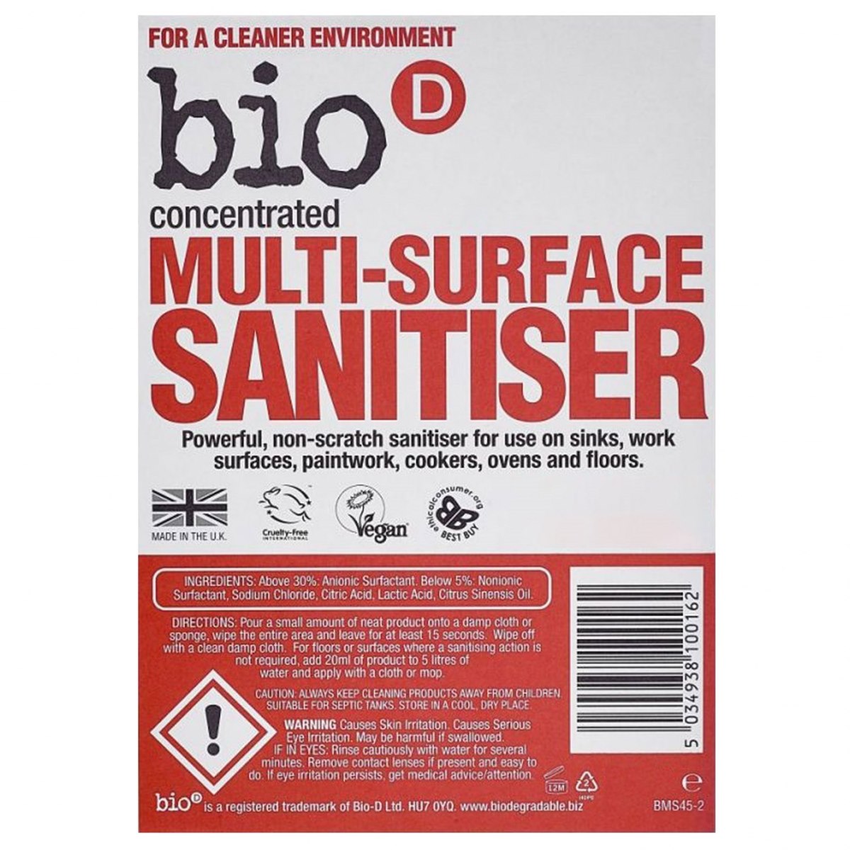 Bio-D Multi-Surface Sanitiser