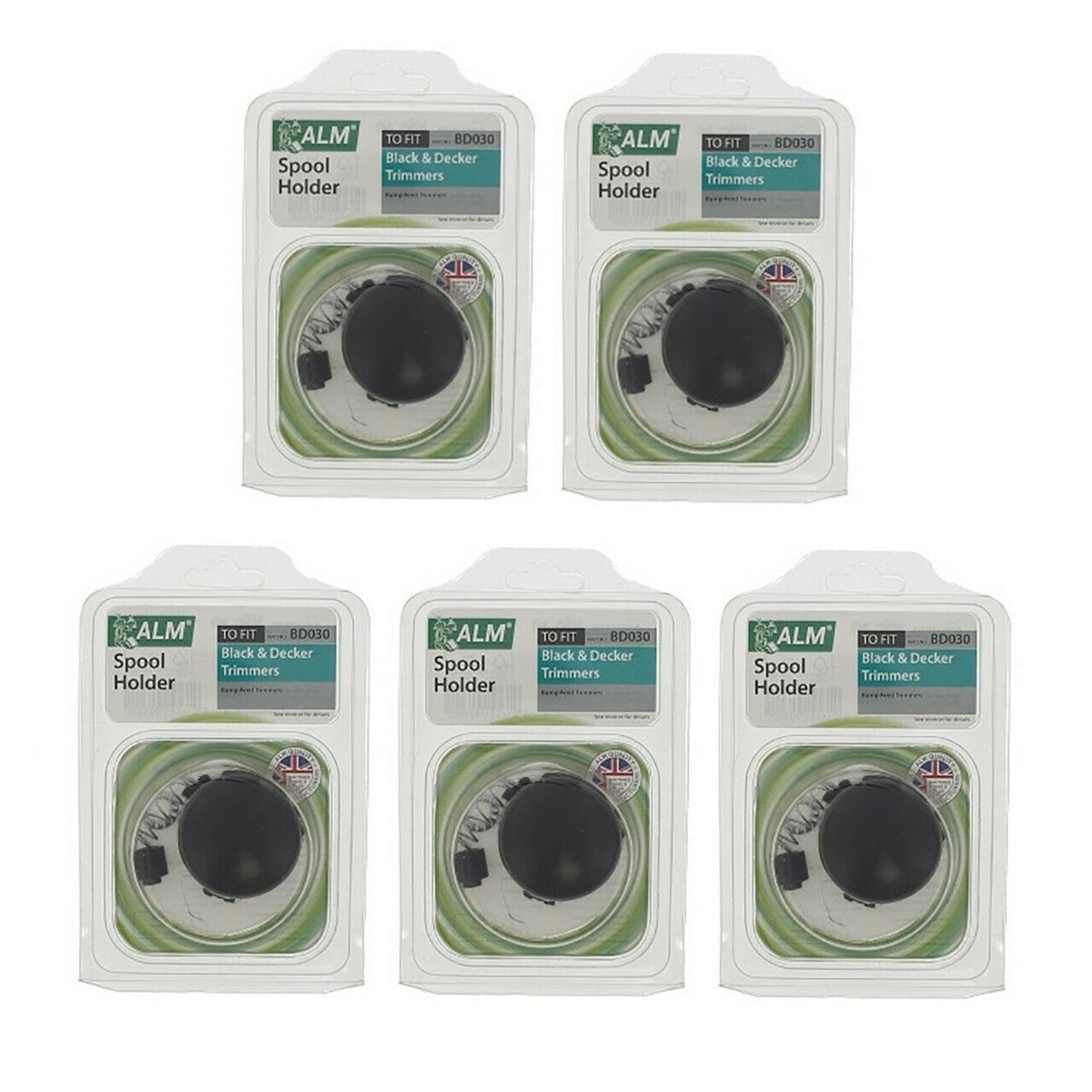 Case of 5 x ALM BD030 Replacement Spool Holder to Fit Black and Decker Bump Feed Trimmers