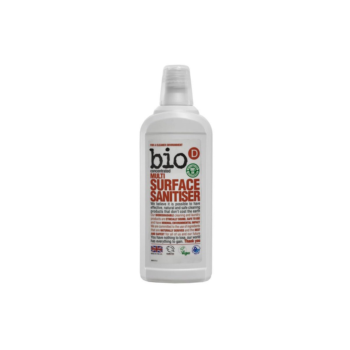 Bio D Concentrated Multi Surface Sanitiser 750ml