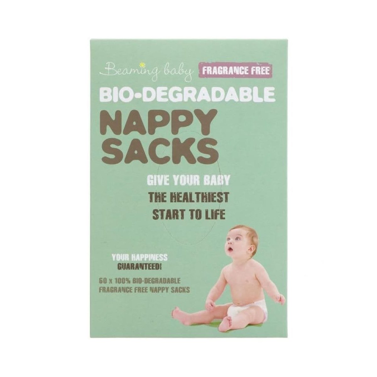 Beaming Baby 60 x 100% Bio-Degradable Nappy Sacks