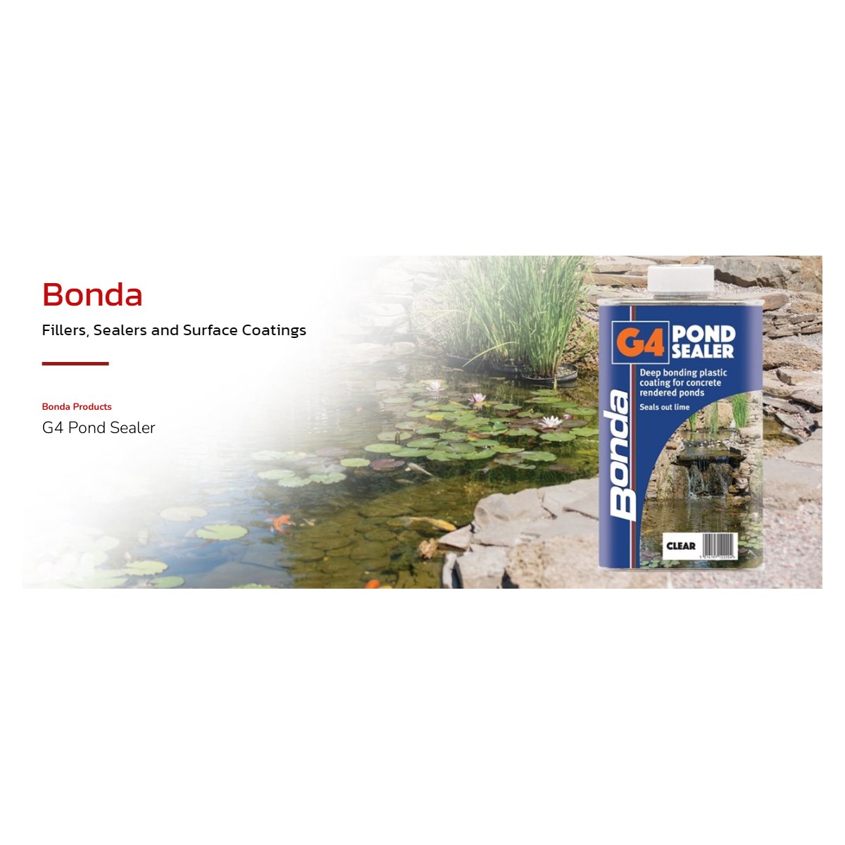 Where to Buy Bonda Pond Sealer