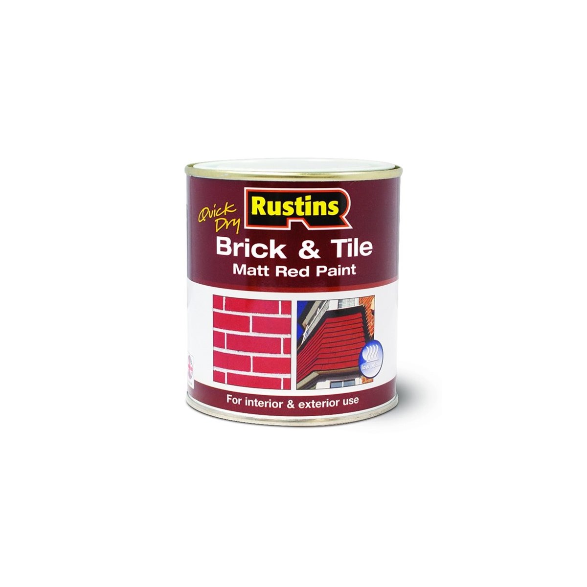 Rustins Quick Dry Brick and Tile Matt Red Paint 250ml