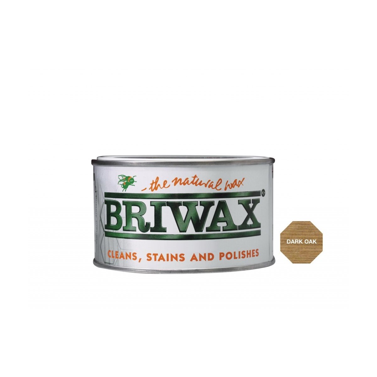 Briwax Toluene Free Wax Polish Dark Oak 370g