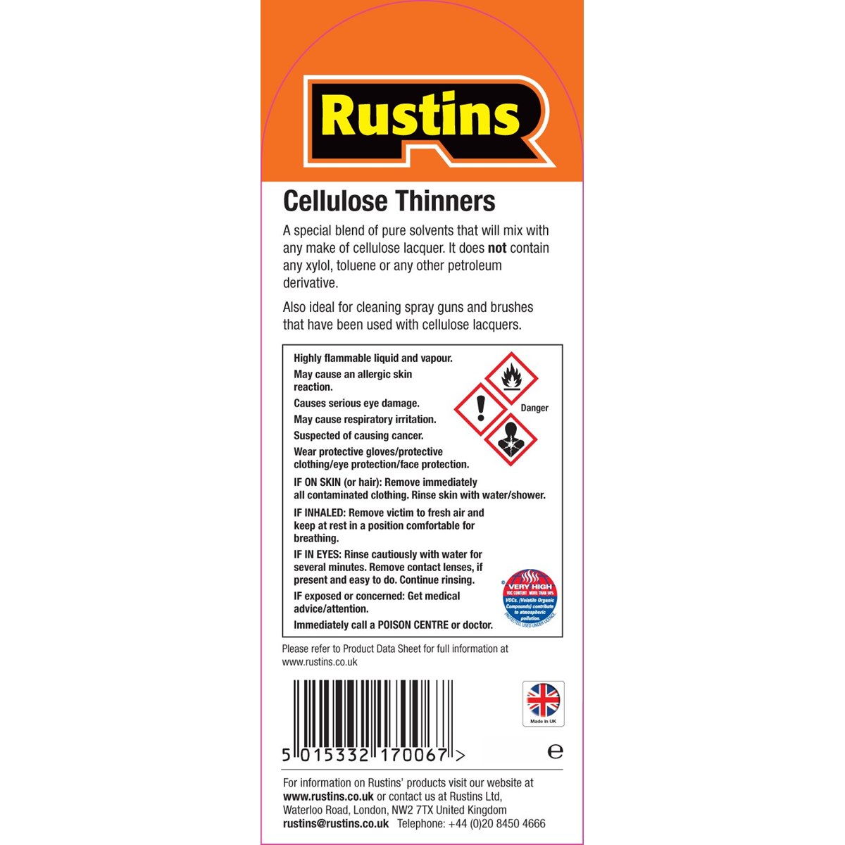 How to use Rustins Cellulose Thinners