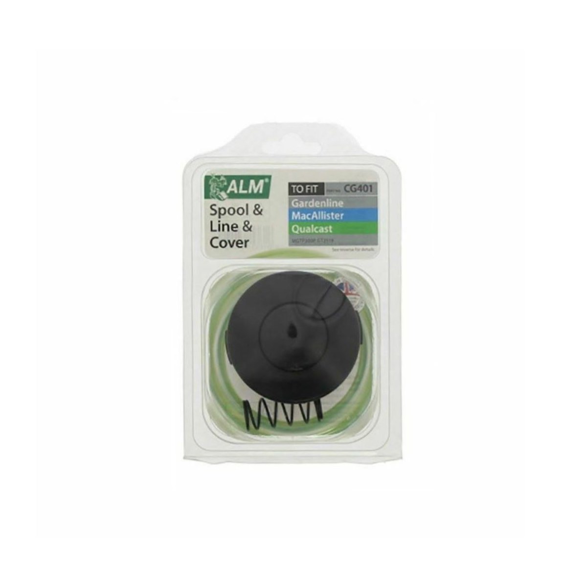 ALM CG401 Replacement Spool, Line and Cover to Fit Gardenline, MacAllister and Qualcast