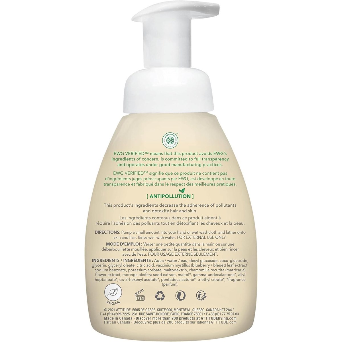 How to apply Attitude Baby Leaves 2in1 Foaming Wash