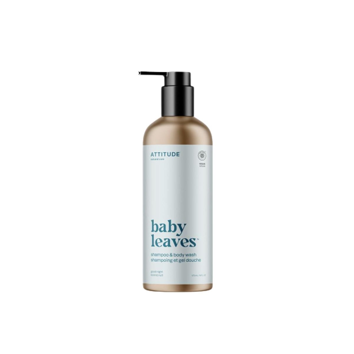Attitude Baby Leaves Essential 2-in-1 Shampoo and Body Wash with Almond Milk - 473ml